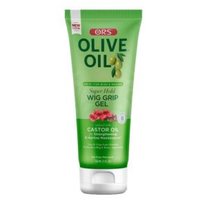 ORS Olive Oil Fix-It For Wigs & Weaves Super Hold Wig Grip Gel infused with Castor Oil for Strengthening & Hairline Maintenance (5 oz)