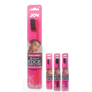 Joy Dual-Ended 2-in-1 Edge Brush & Comb 100% Natural Boar