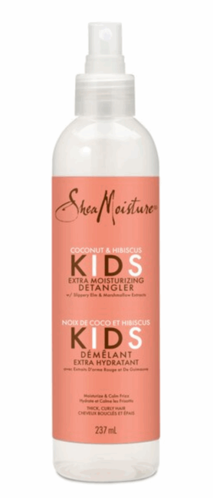 Coconut & Hibiscus Kids Extra-Moisturizing Detangler Spray with Slippery Elm & Marshmallow Extracts